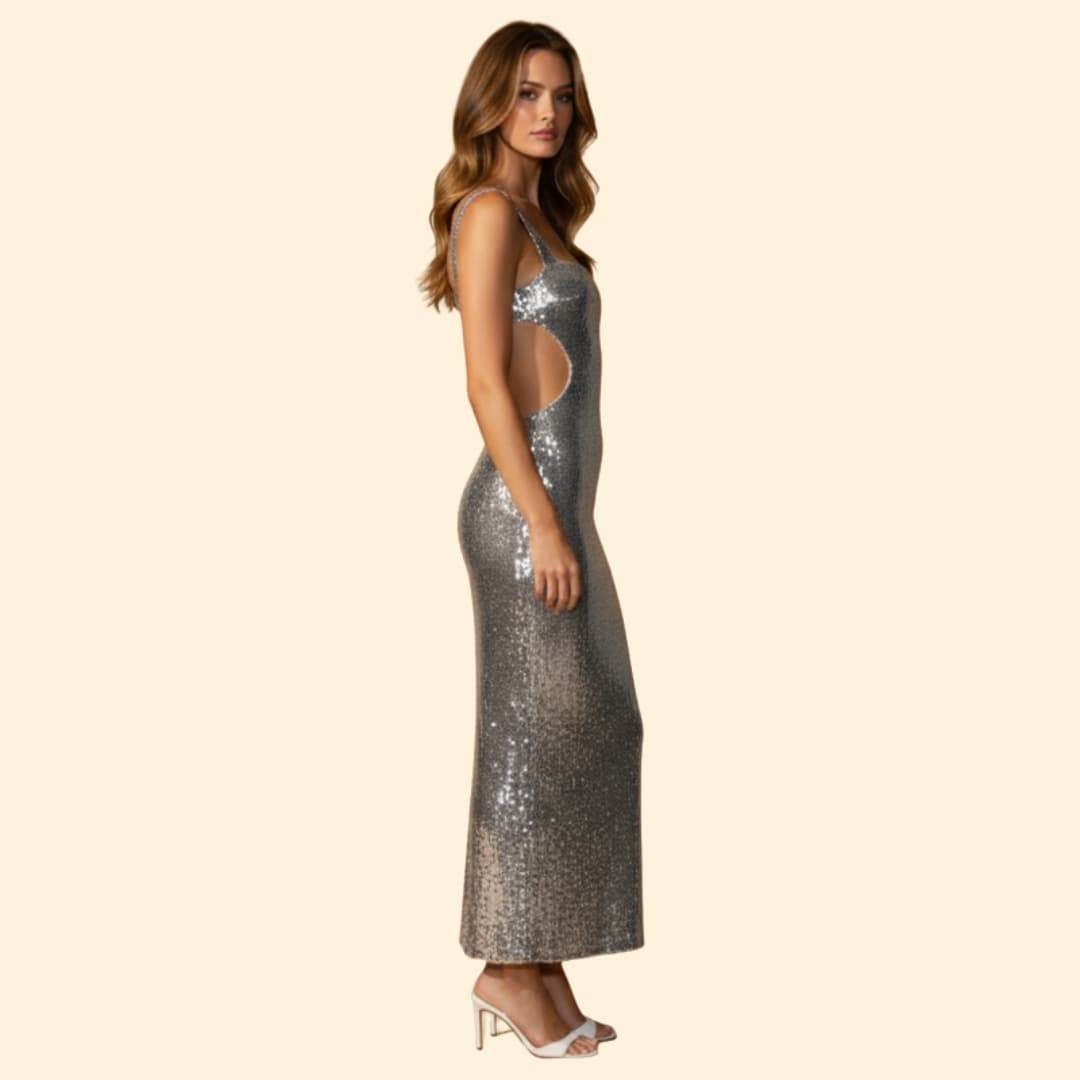 Women's Sparkling Sequin Evening Dress
