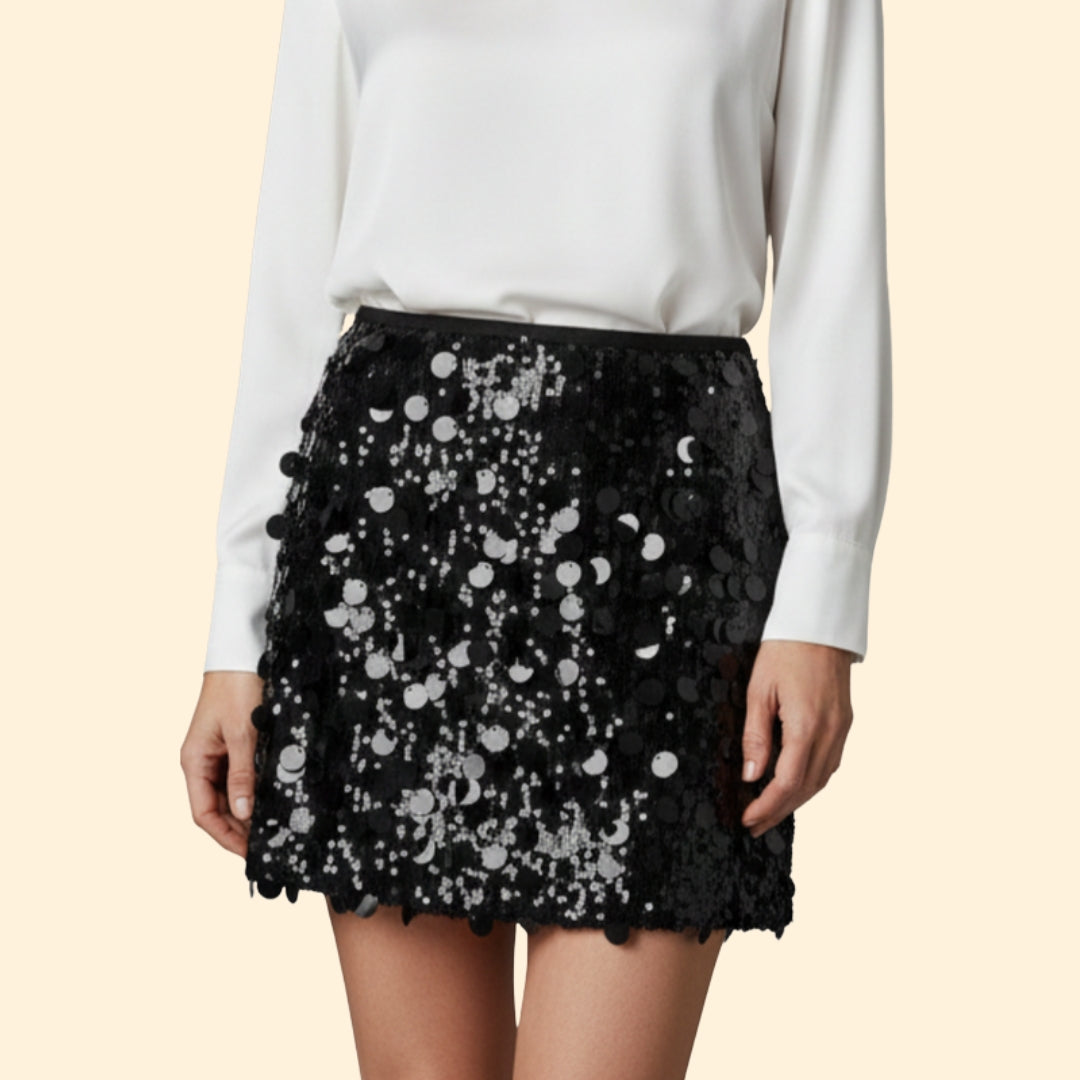 Women's Sparkling Sequin Mini Skirt