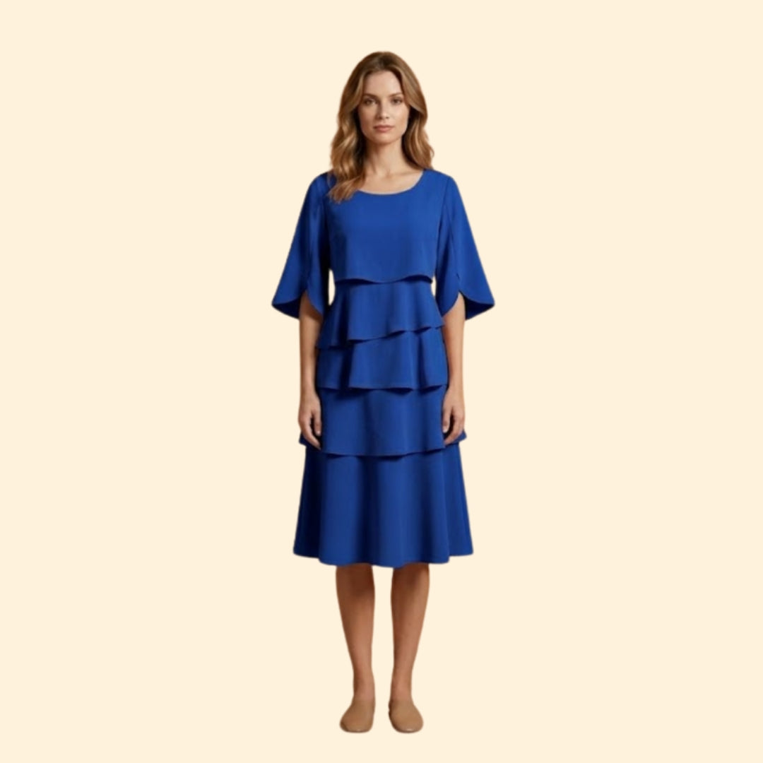 Women's Split-Sleeve Midi Dress