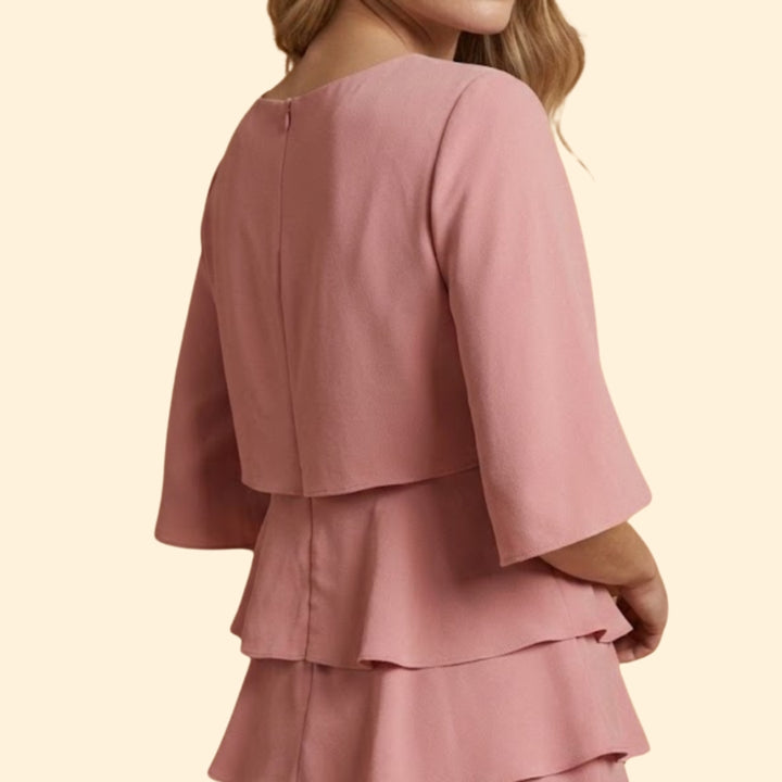 Women's Split-Sleeve Midi Dress