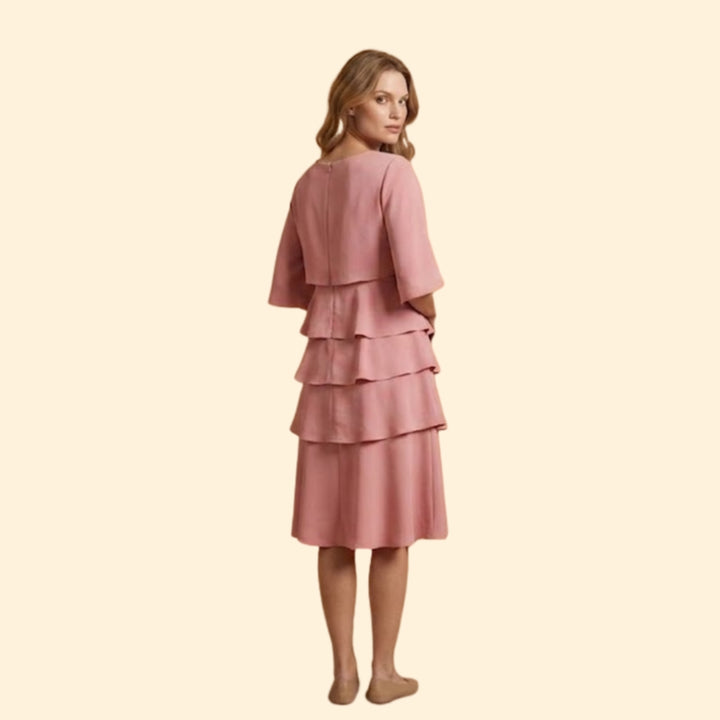 Women's Split-Sleeve Midi Dress