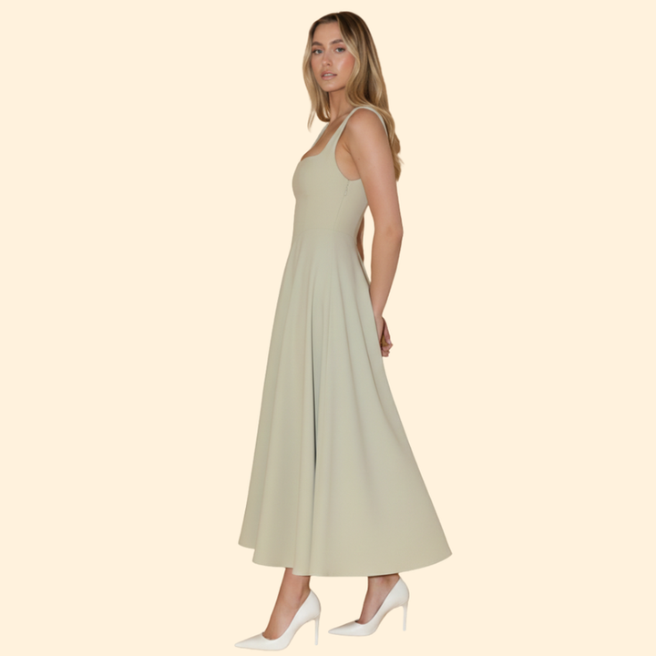 Women’s Square Neck Midi Dress