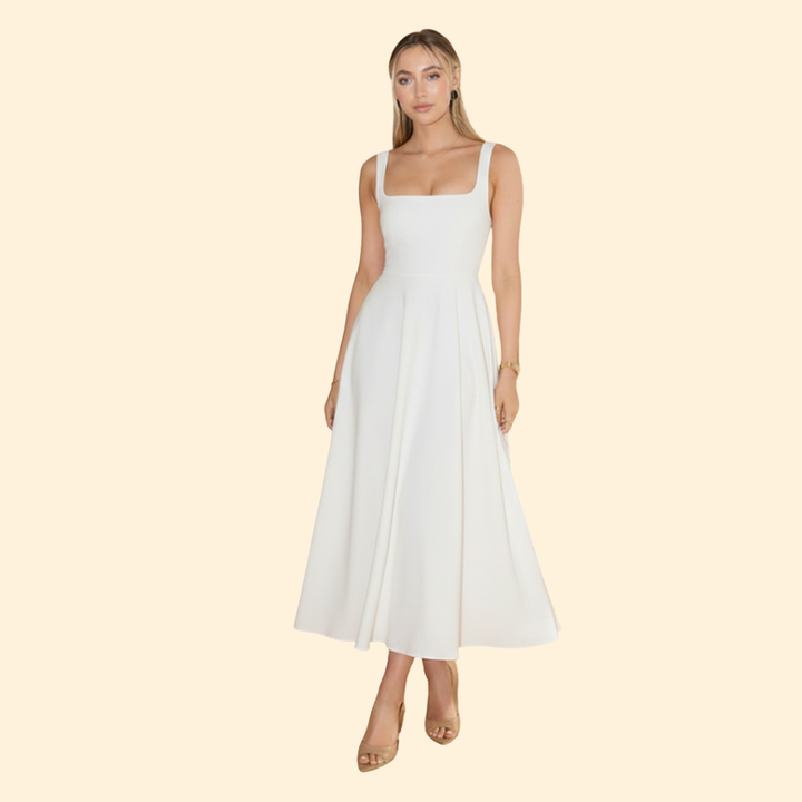 Women’s Square Neck Midi Dress