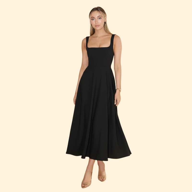 Women’s Square Neck Midi Dress