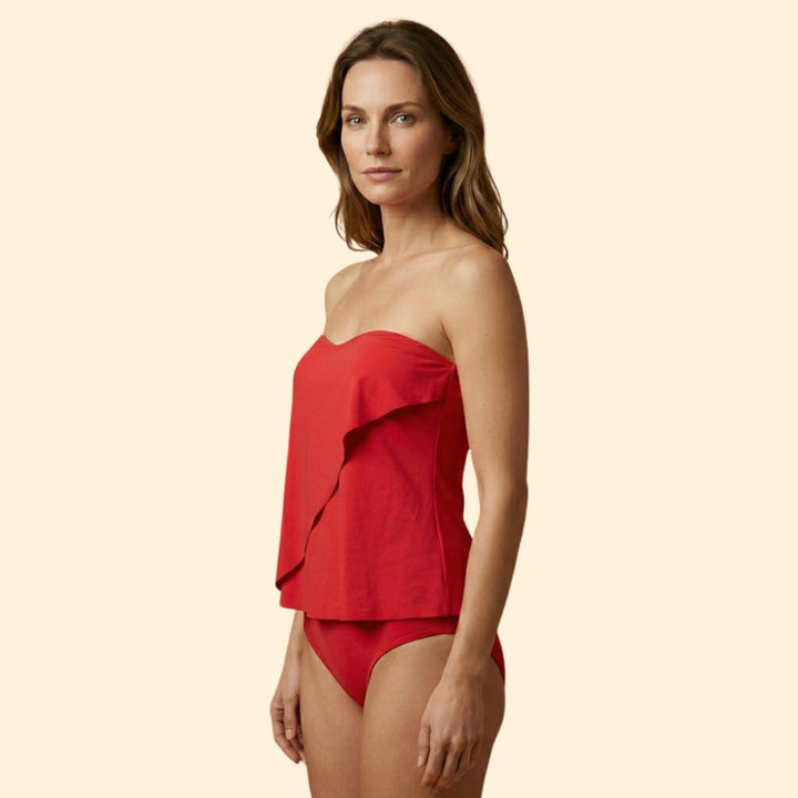 Women's Strapless Tankini Set