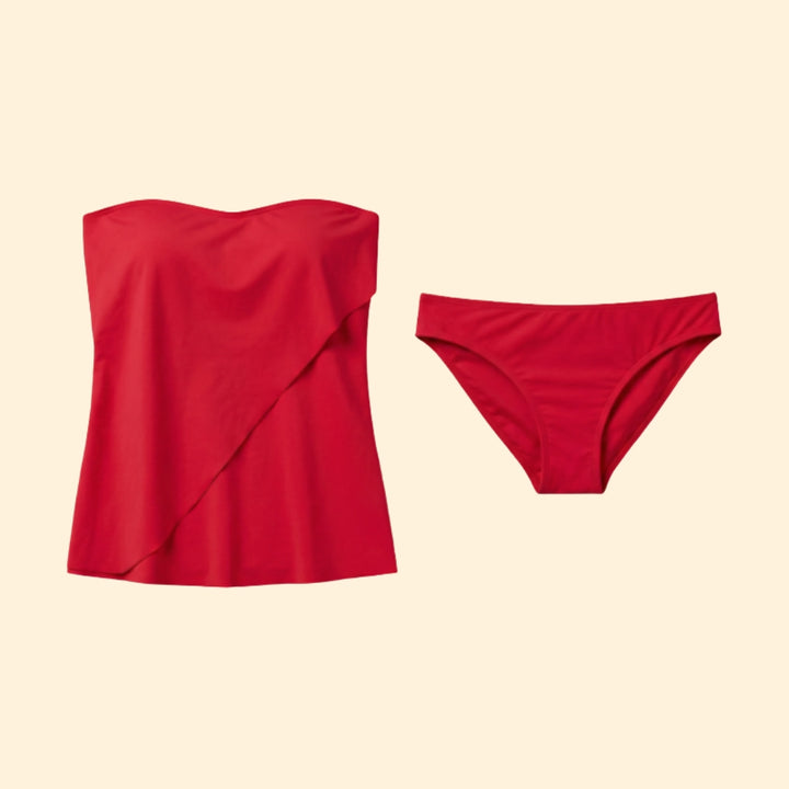 Women's Strapless Tankini Set