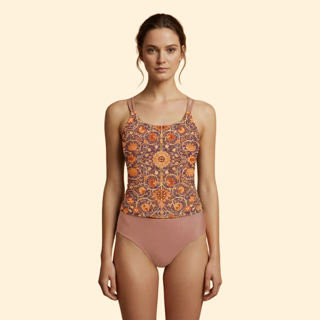 Women's Strappy Floral Bikini Set