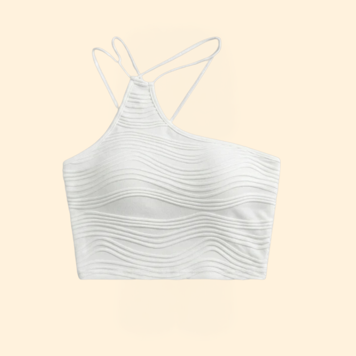 Women’s Strappy One-Shoulder Crop Top