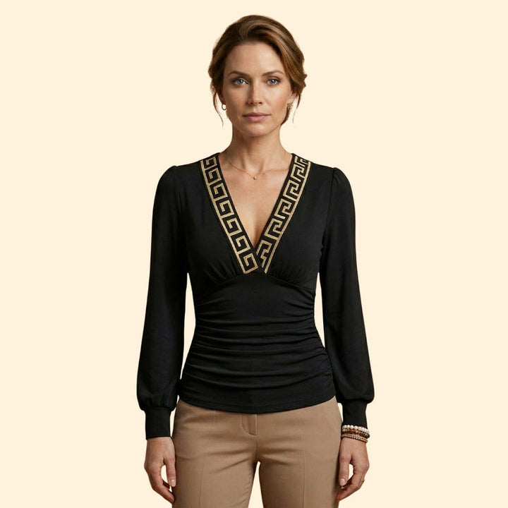 Women's Stretch V-Neck Top