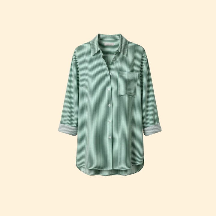 Women's Striped Button-Down Shirt