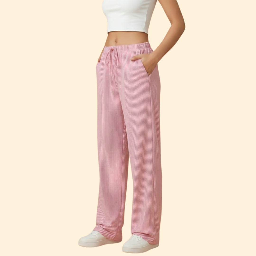 Women's Striped Casual Trousers