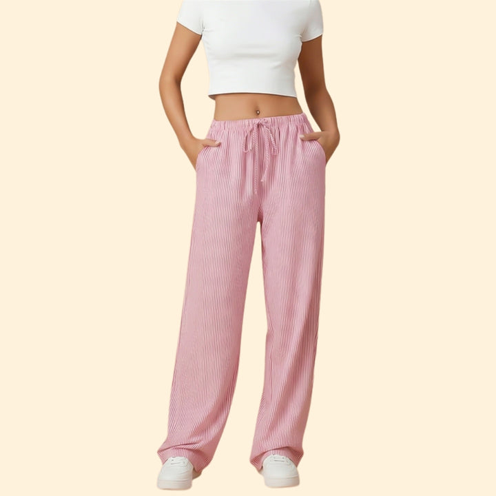 Women's Striped Casual Trousers