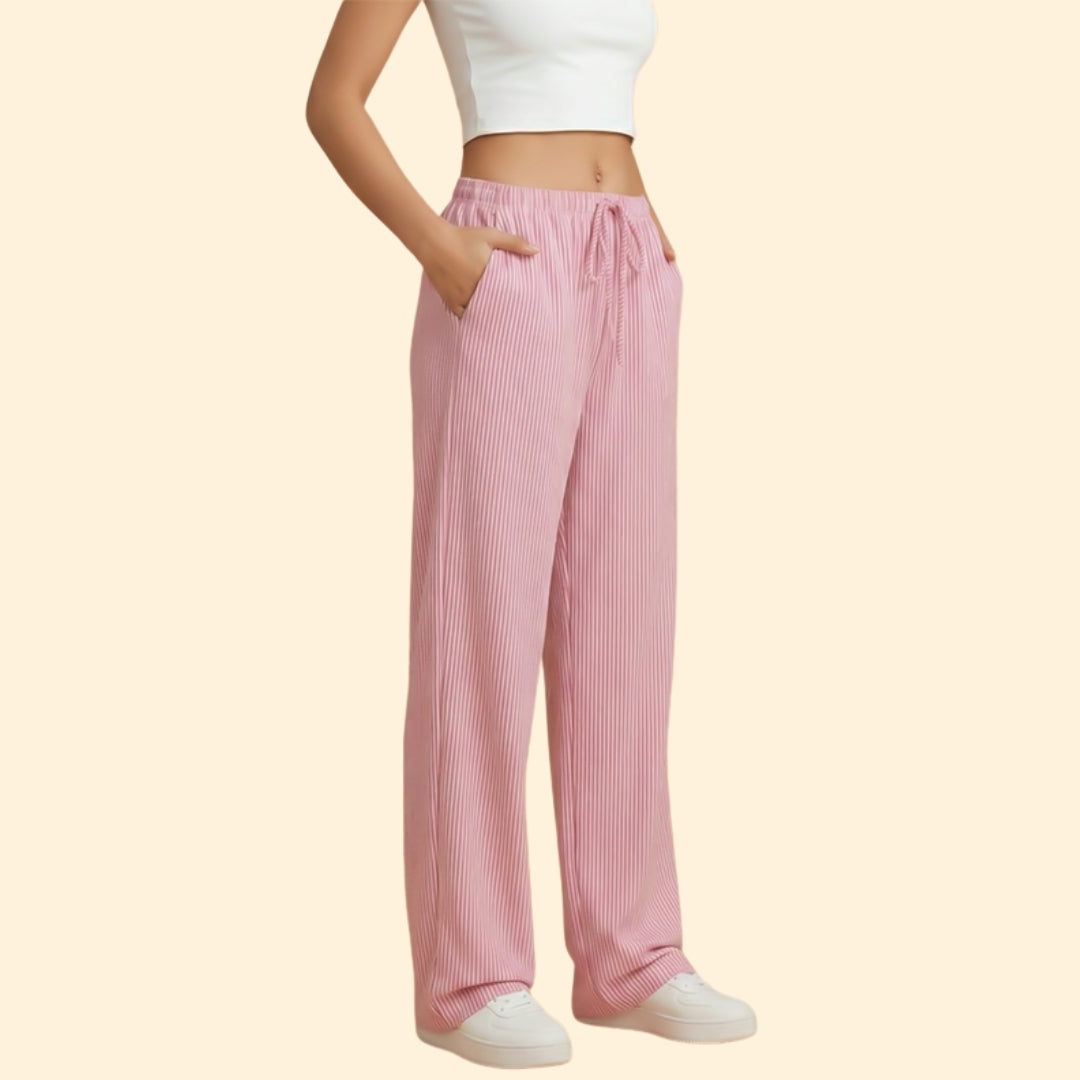 Women's Striped Casual Trousers