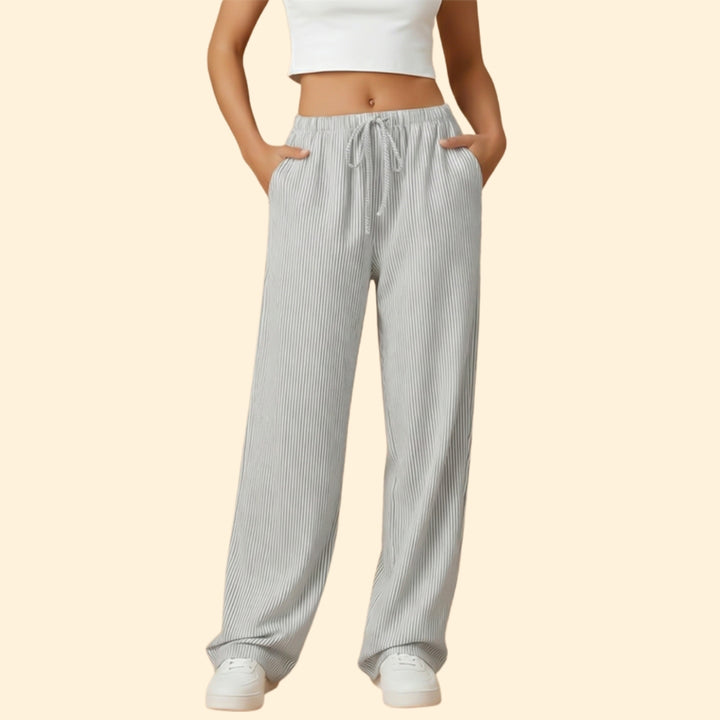 Women's Striped Casual Trousers