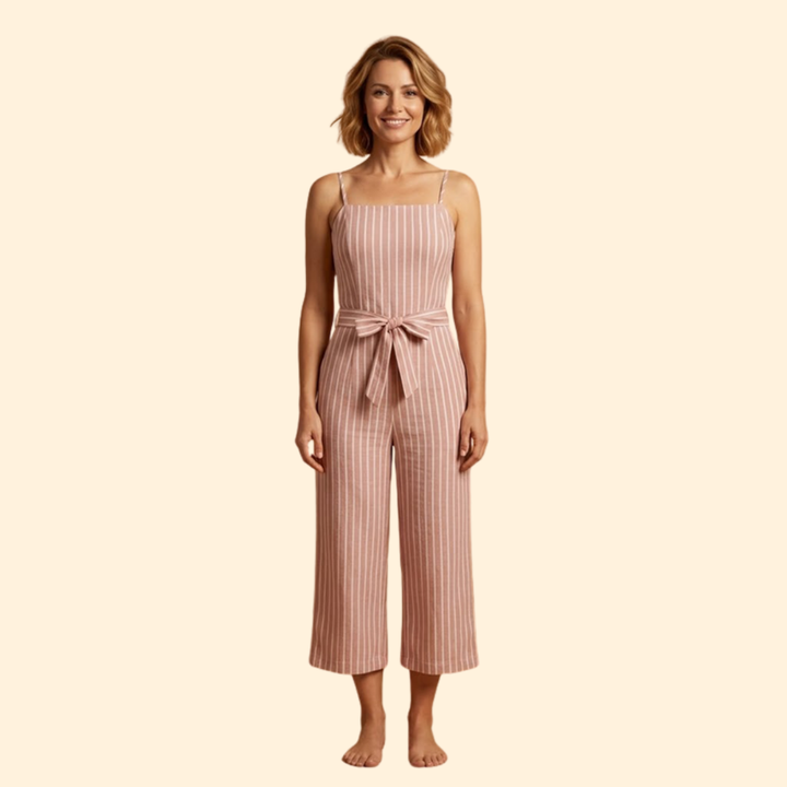 Women's Striped Jumpsuit
