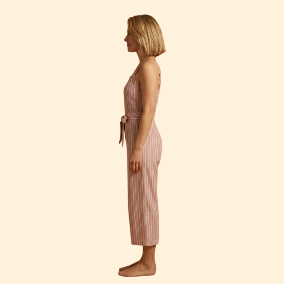 Women's Striped Jumpsuit