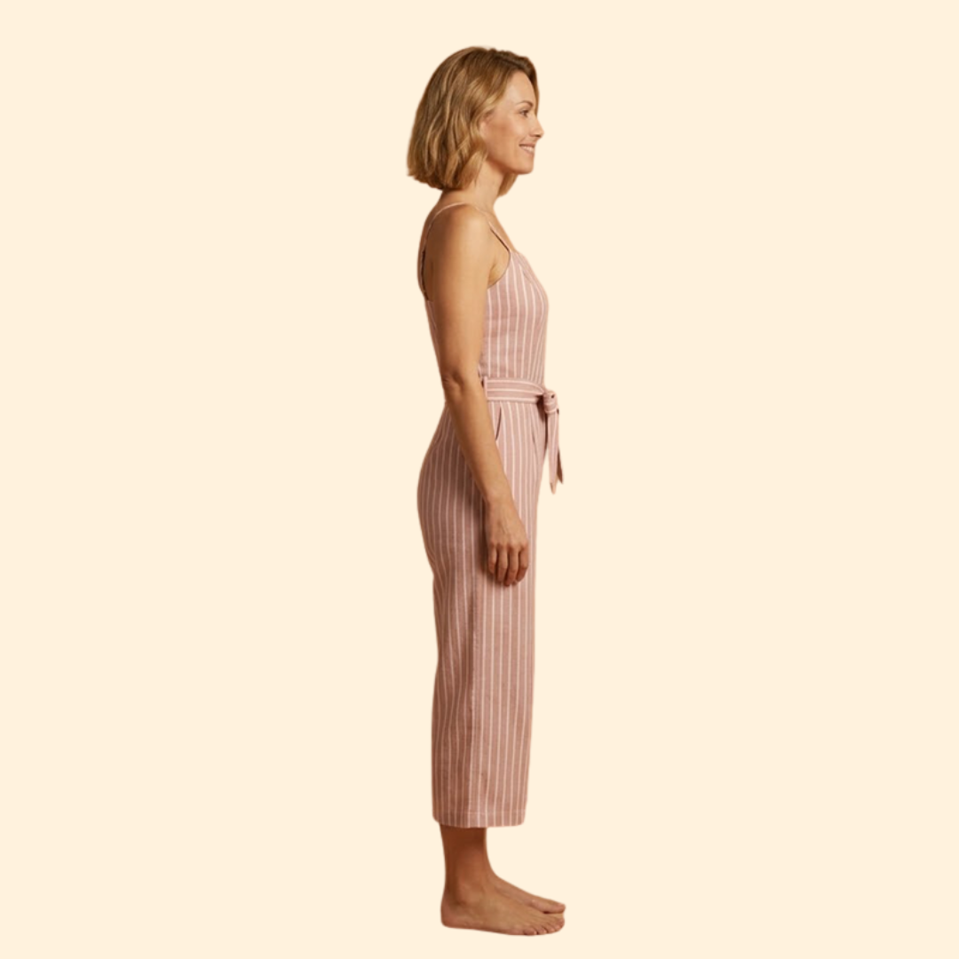 Women's Striped Jumpsuit