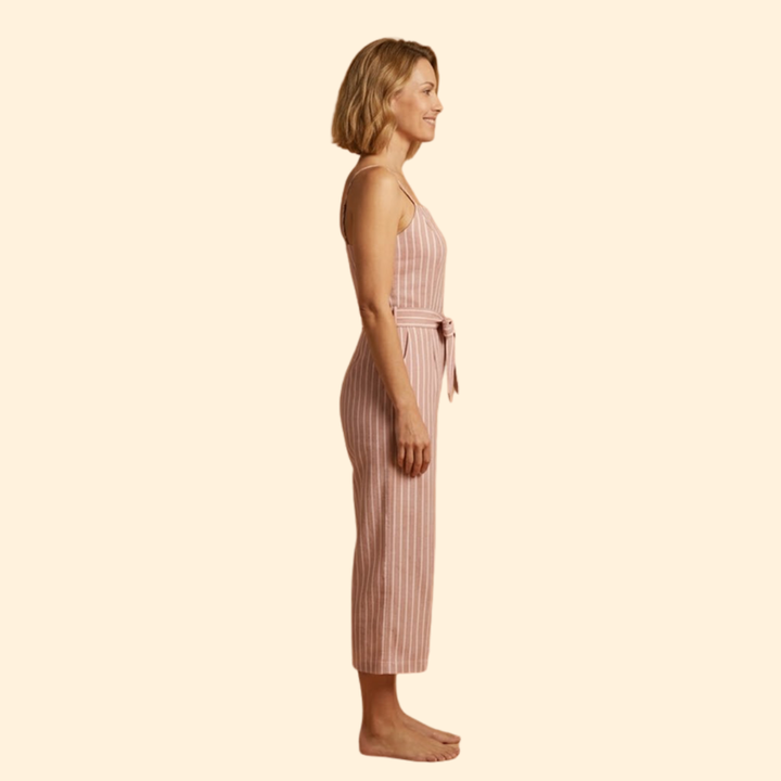Women's Striped Jumpsuit