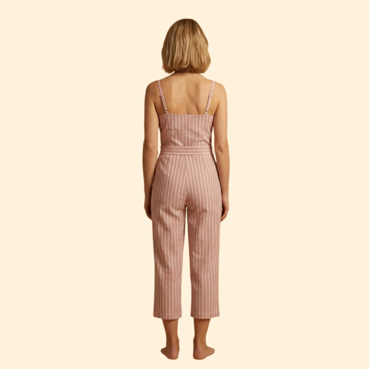 Women's Striped Jumpsuit