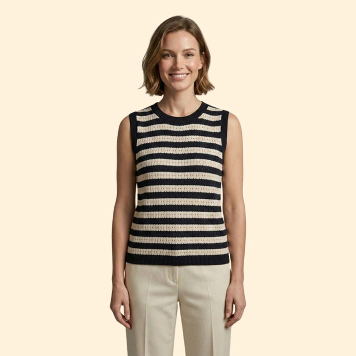 Women's Striped Knit Top