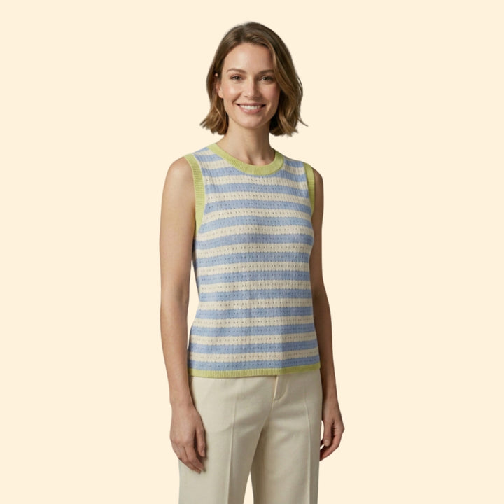 Women's Striped Knit Top