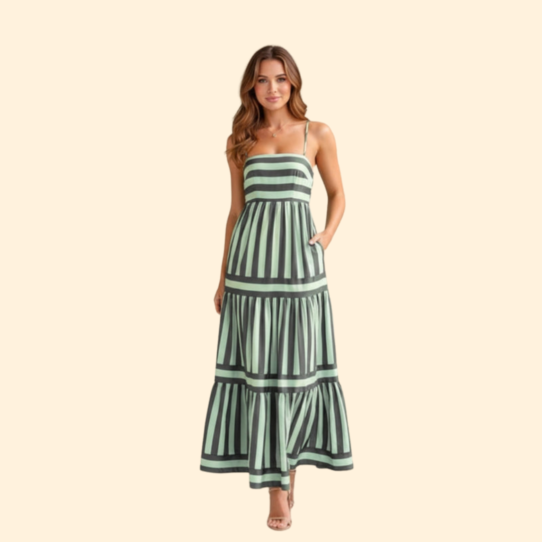 Women's Striped Maxi Dress