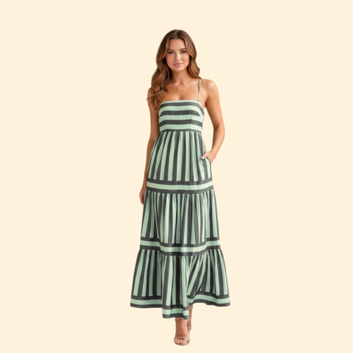 Women's Striped Maxi Dress