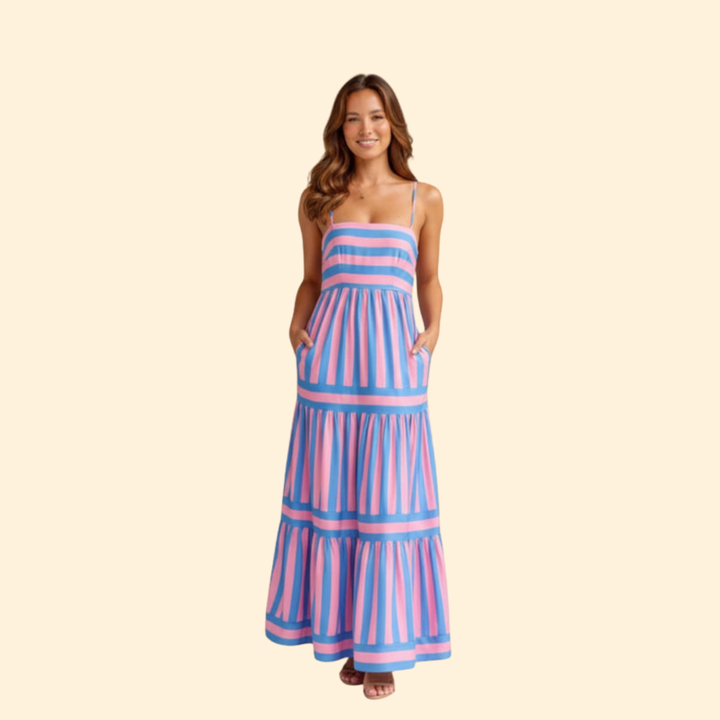 Women's Striped Maxi Dress