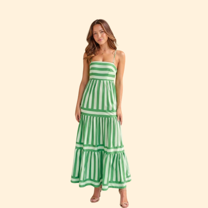 Women's Striped Maxi Dress