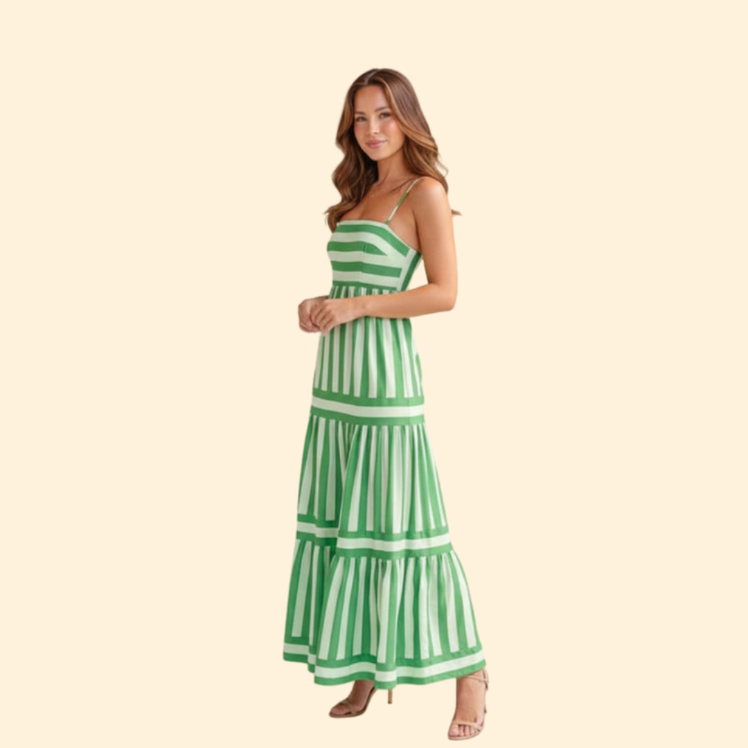 Women's Striped Maxi Dress