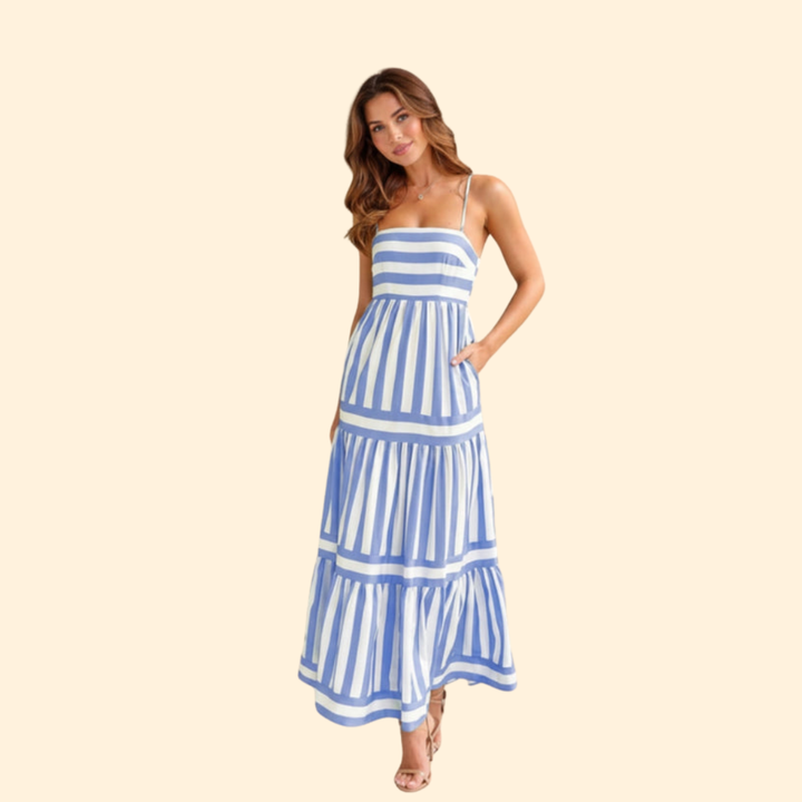 Women's Striped Maxi Dress