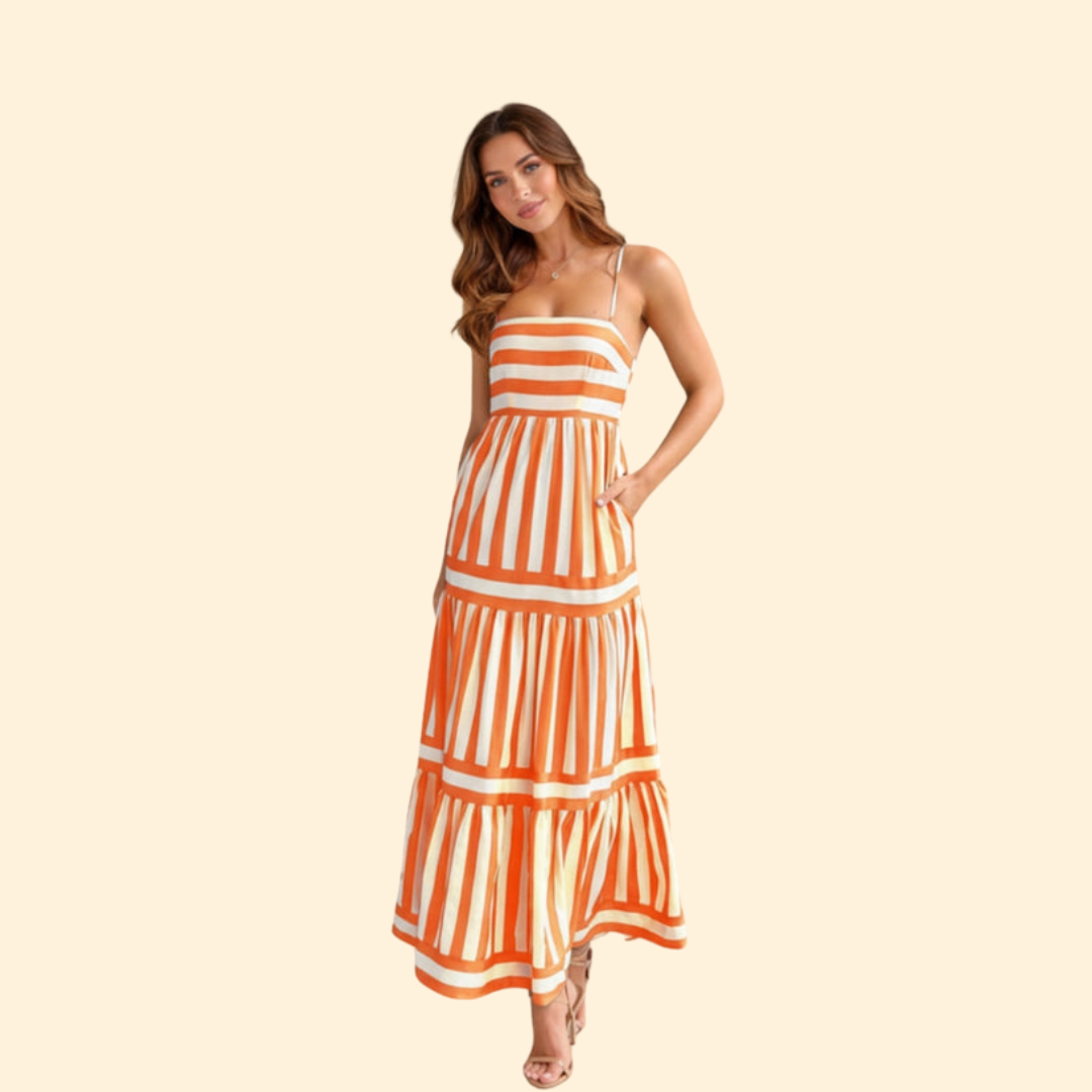 Women's Striped Maxi Dress