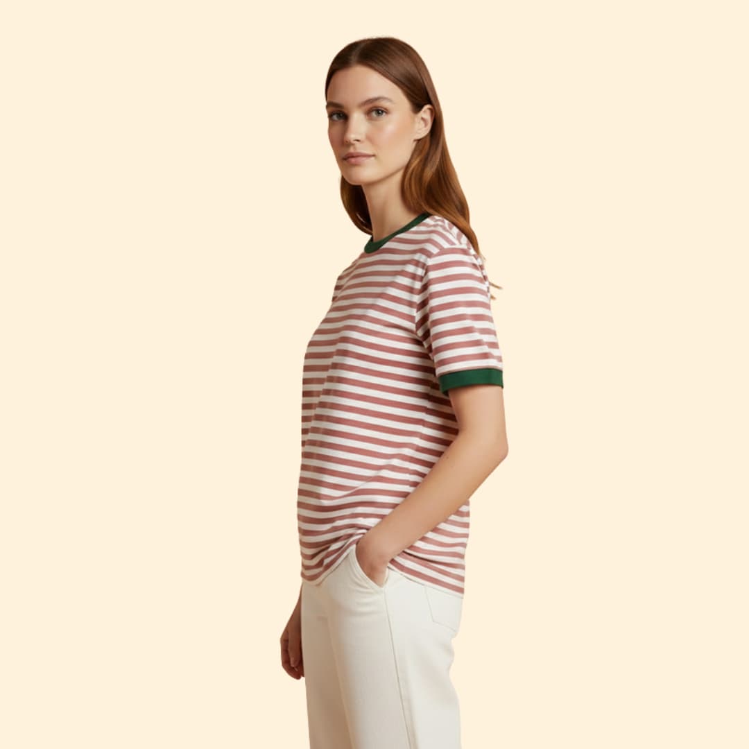 Women's Striped Oversized T-Shirt