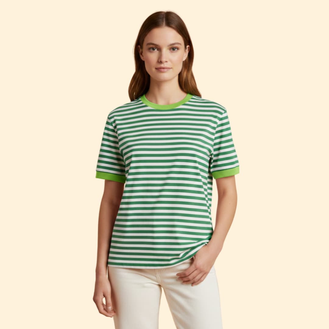 Women's Striped Oversized T-Shirt