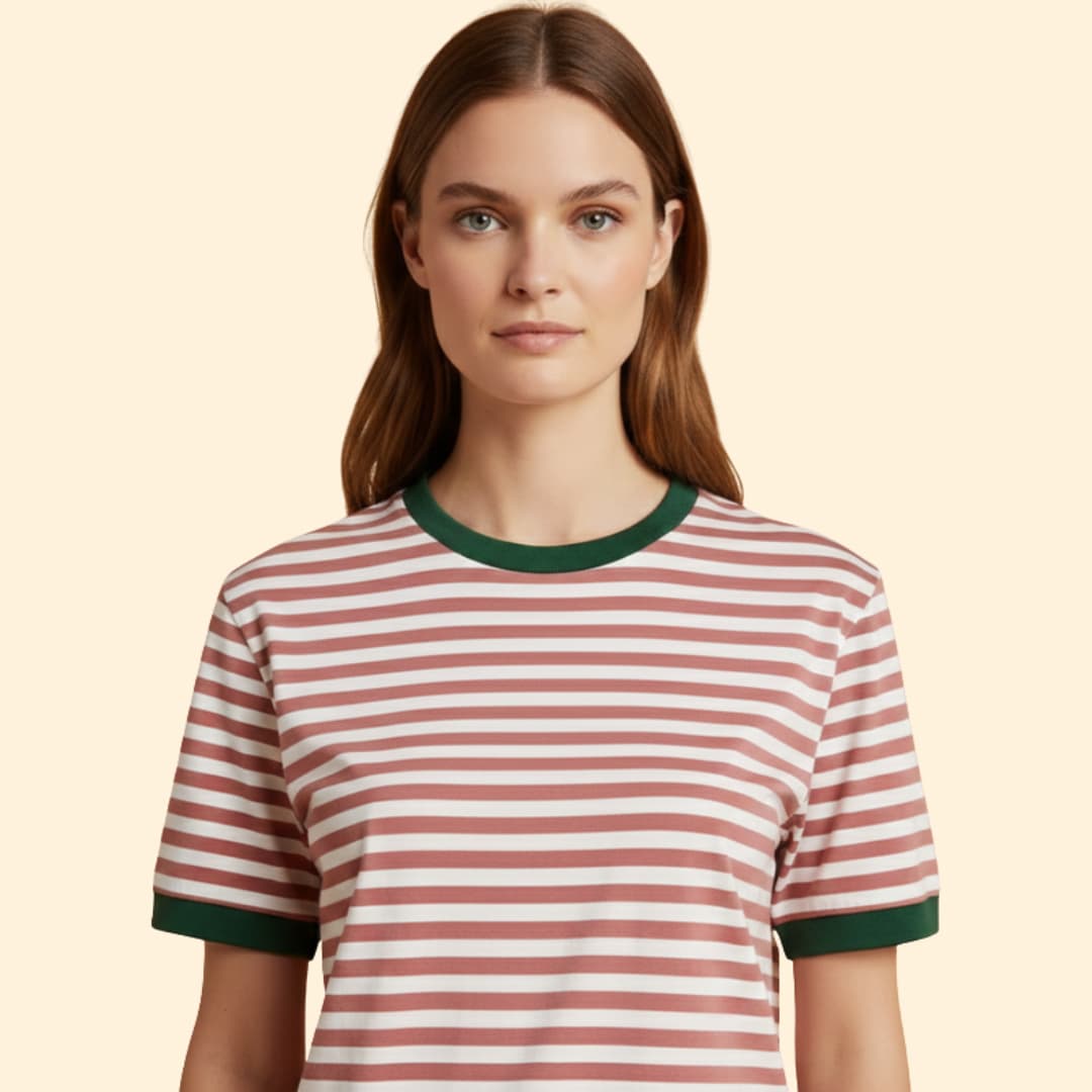 Women's Striped Oversized T-Shirt