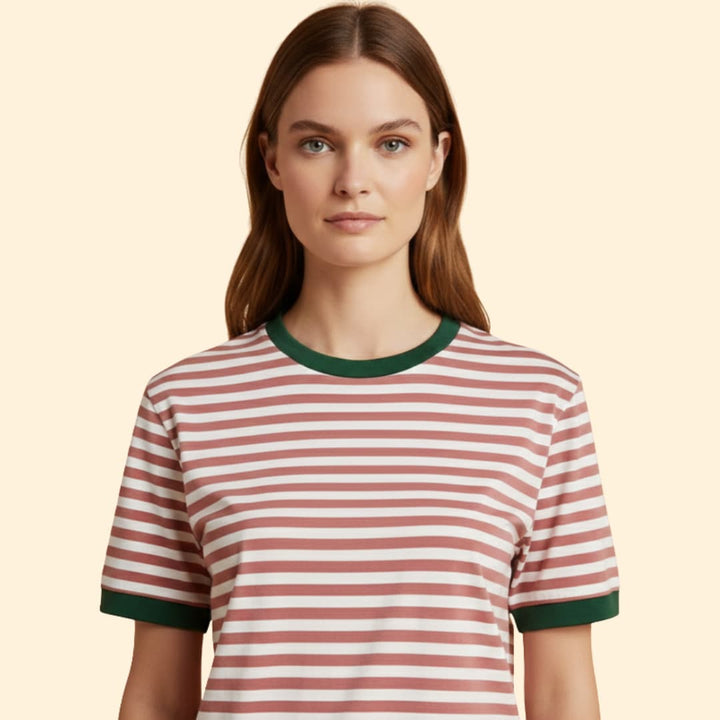 Women's Striped Oversized T-Shirt