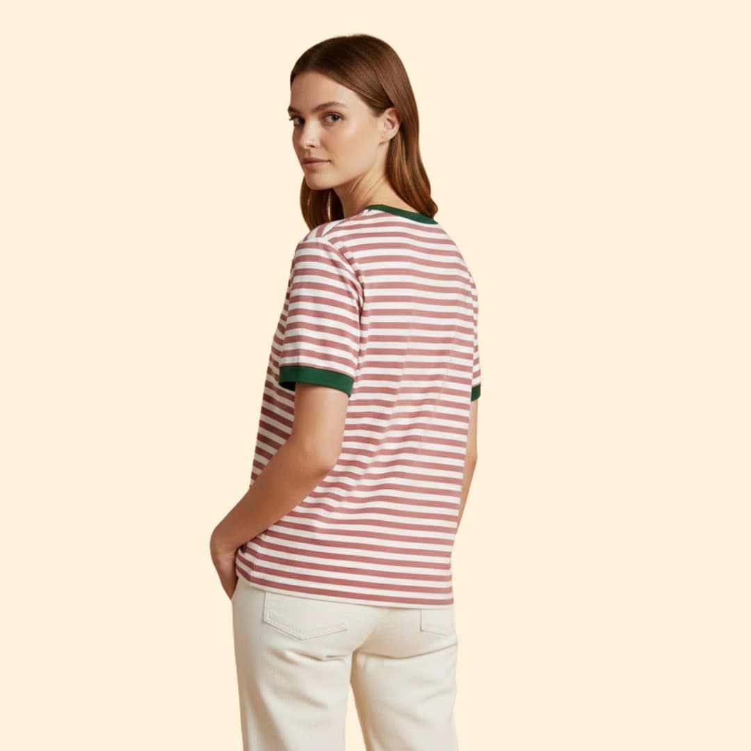 Women's Striped Oversized T-Shirt
