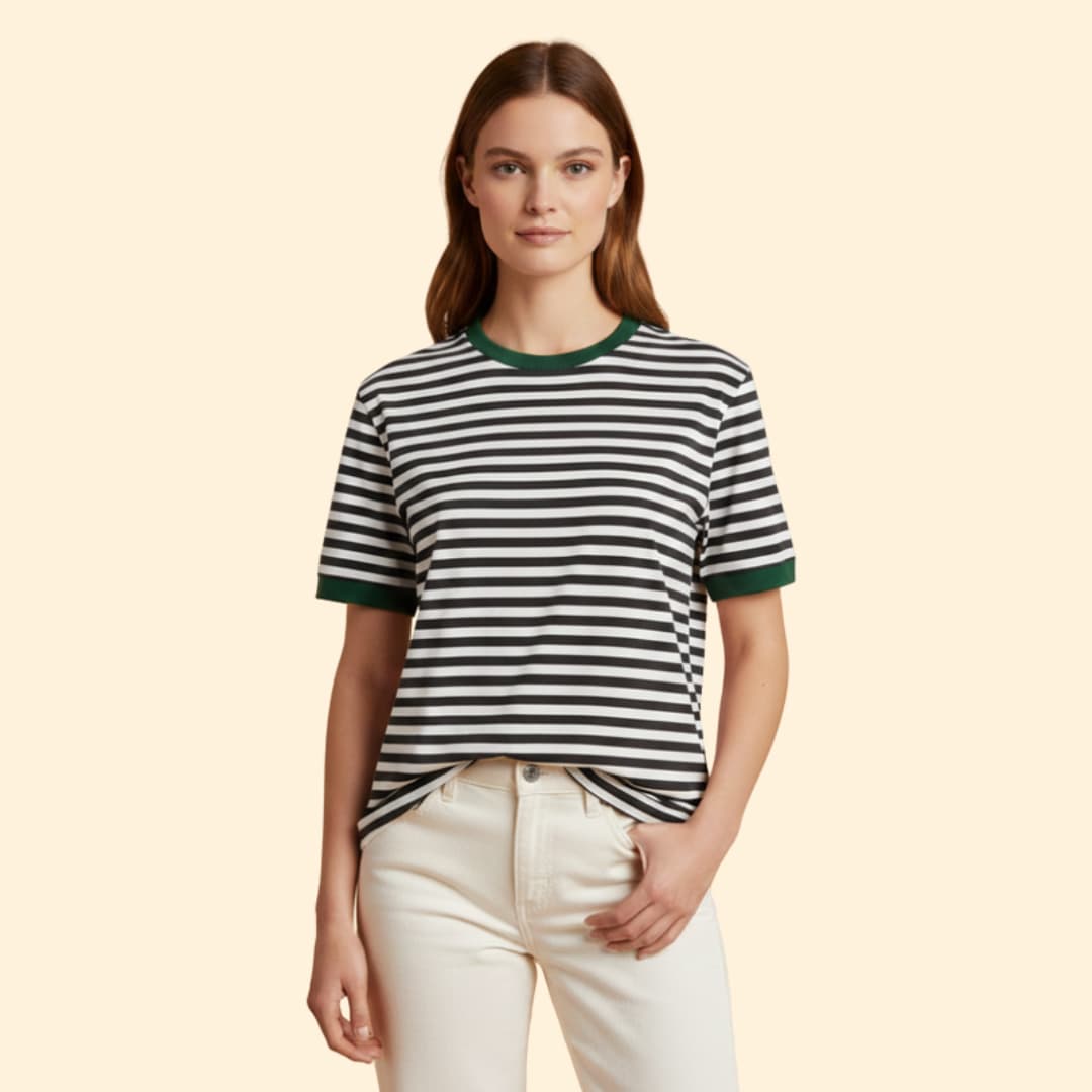 Women's Striped Oversized T-Shirt