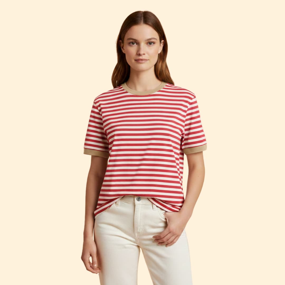 Women's Striped Oversized T-Shirt