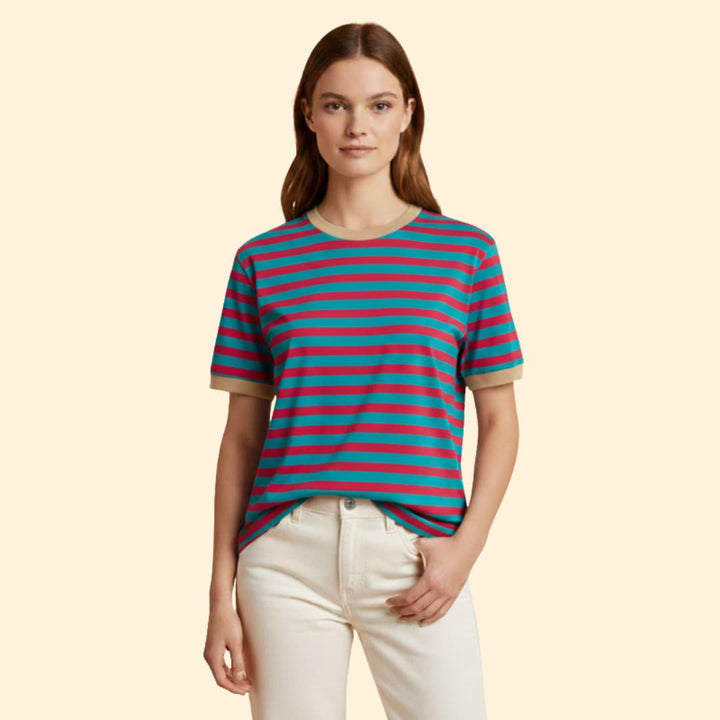 Women's Striped Oversized T-Shirt