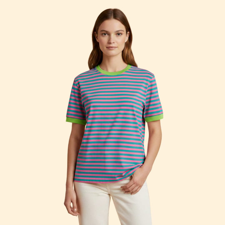 Women's Striped Oversized T-Shirt