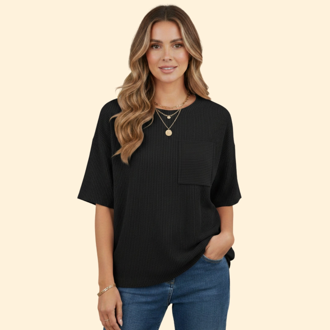 Women’s Striped Pocket T-Shirt