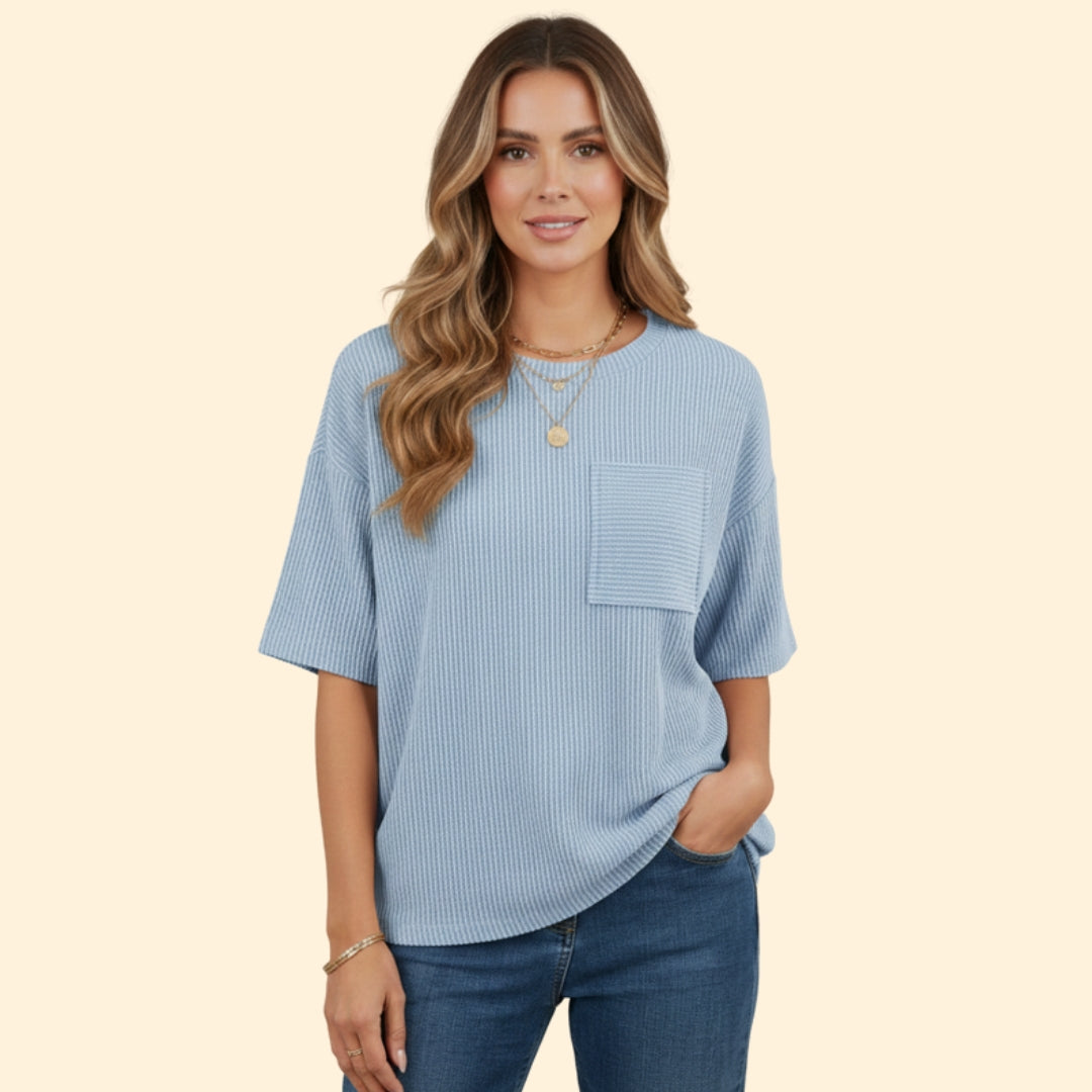 Women’s Striped Pocket T-Shirt