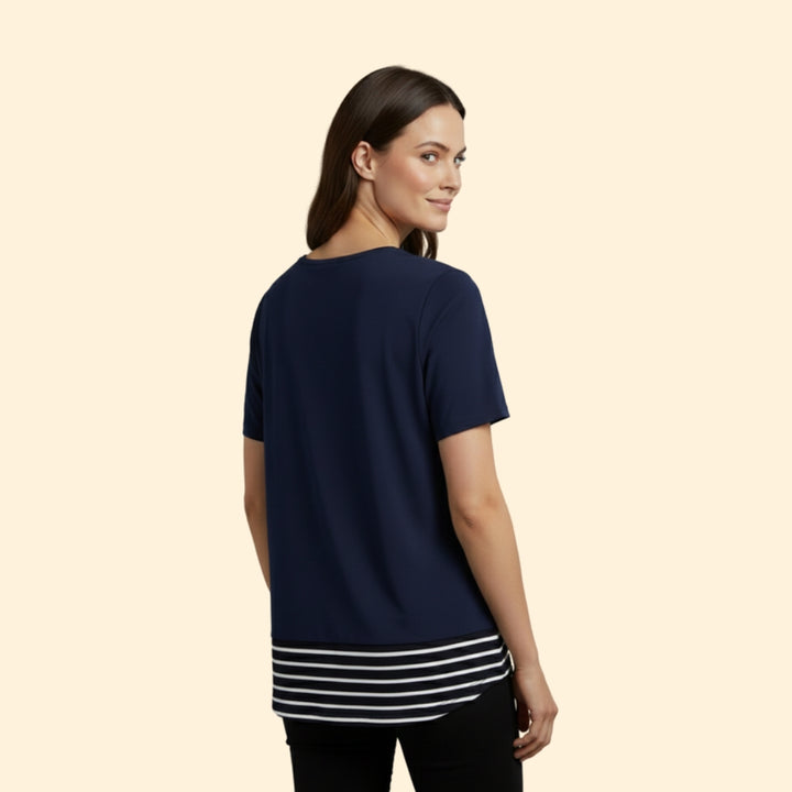 Women's Striped Pocket Tee