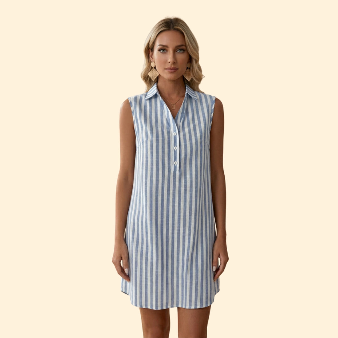 Women's Striped Shirt Dress