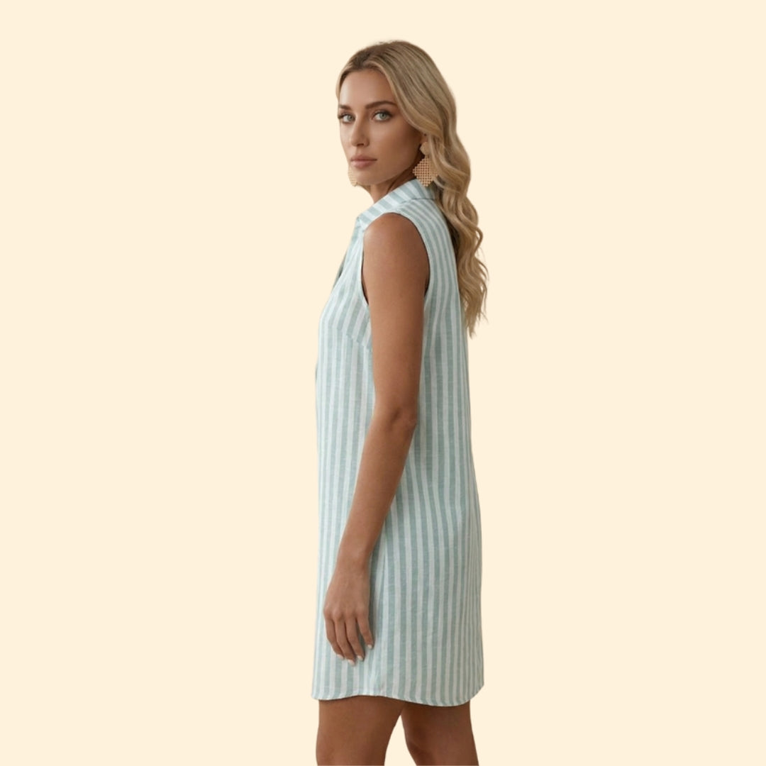 Women's Striped Shirt Dress
