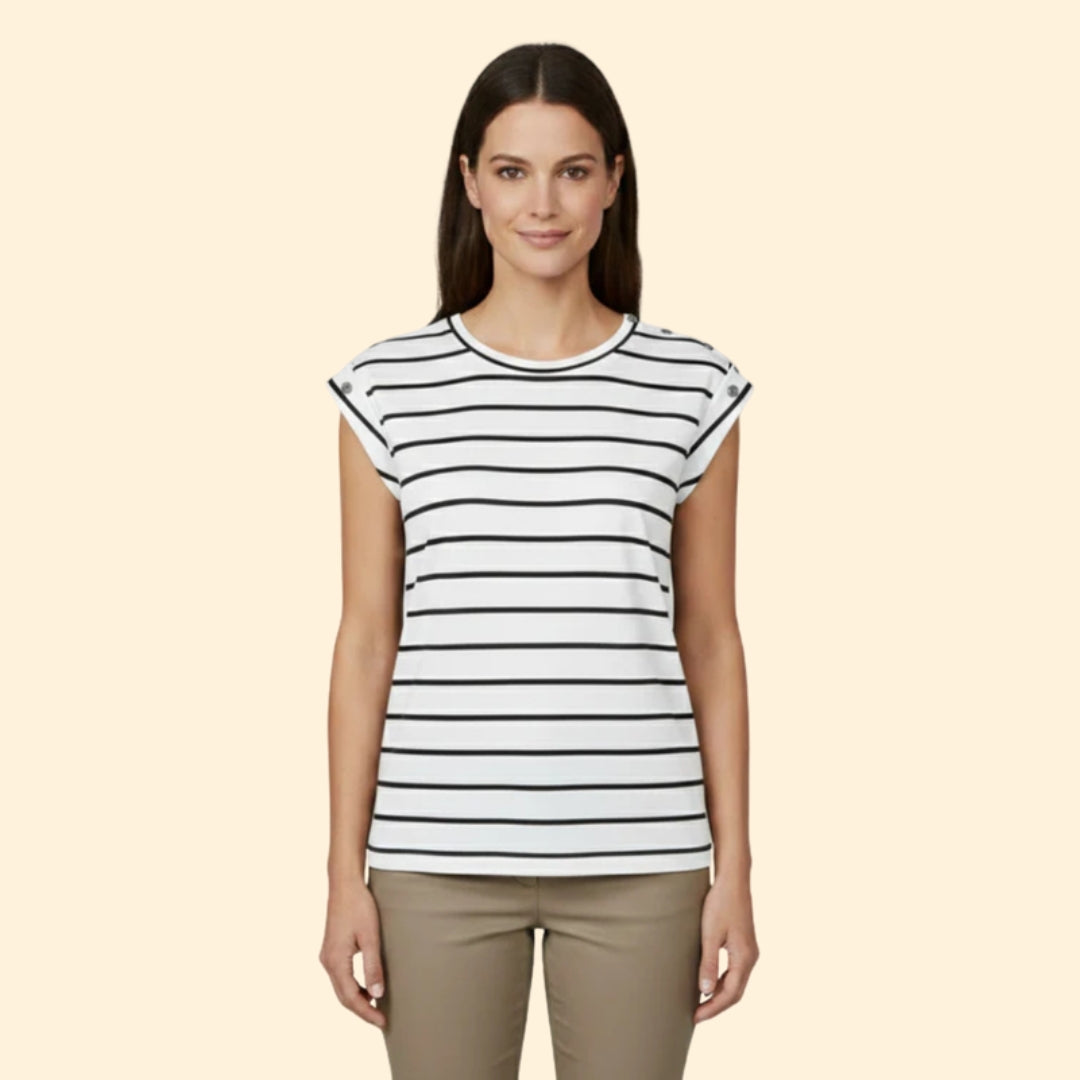 Women's Striped Sleeve T-Shirt