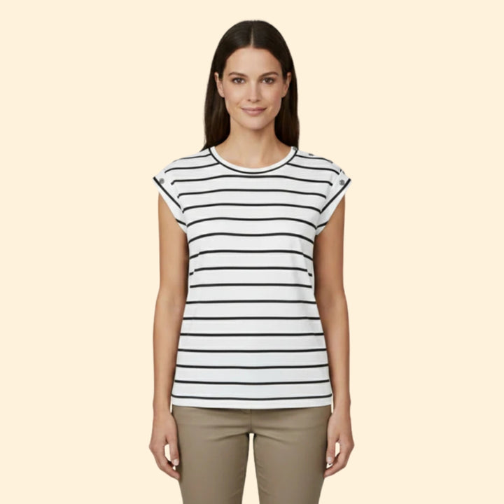 Women's Striped Sleeve T-Shirt