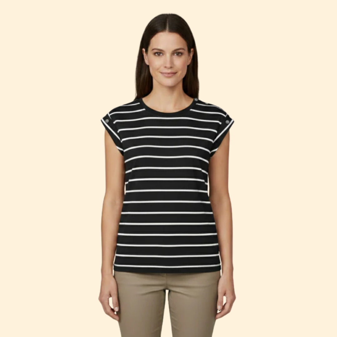Women's Striped Sleeve T-Shirt