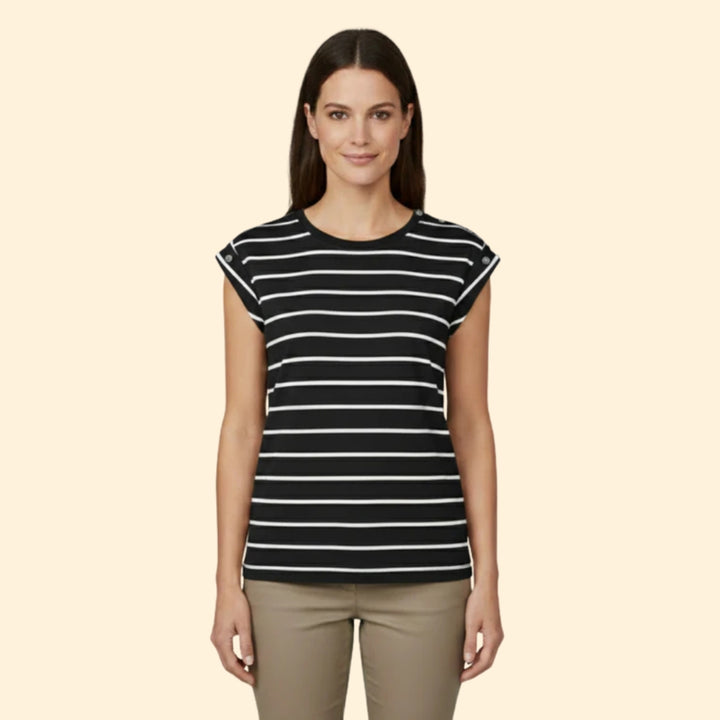 Women's Striped Sleeve T-Shirt